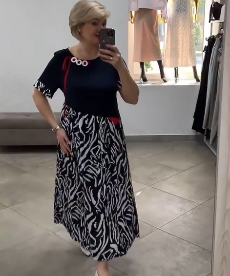 ✨Rochie casual patchwork pentru femei