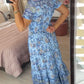 👗Rochie cu imprimeu floral și decolteu ascuțit🥰
