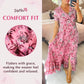 👗Rochie cu imprimeu floral și decolteu ascuțit🥰