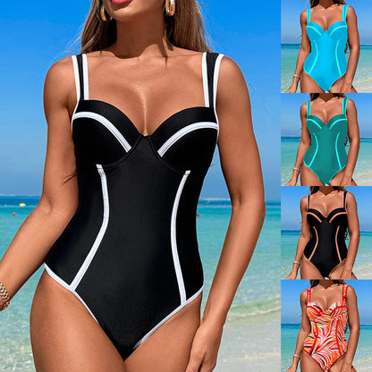🌞🩱 Sexy Skinny Waist Ladies One Piece Costum de baie