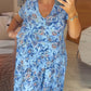👗Rochie cu imprimeu floral și decolteu ascuțit🥰