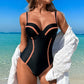 🌞🩱 Sexy Skinny Waist Ladies One Piece Costum de baie