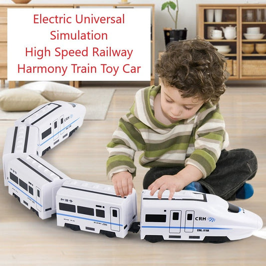 Harmony Train Toy elektrický univerzálny vysokorýchlostný železničný simulátor💥Časovo obmedzená ponuka