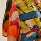 👗 Rochie fluidă în culori tropicale strălucitoare