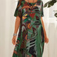 👗 Rochie fluidă în culori tropicale strălucitoare