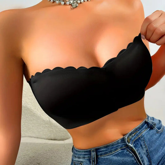 💕Sutien bandeau fără bretele, cu închidere frontală💯