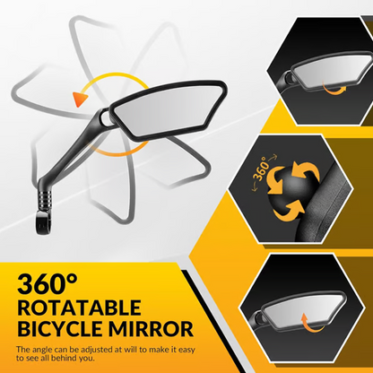 🔥Regular oglindă retrovizoare pentru biciclete rotativă 360🚲🛵🏍️