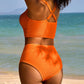 🌊🌴🌞Set de bikini cu talie înaltă👙