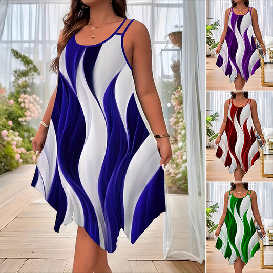 👗Femei de moda fără mâneci Halter rochie✨