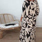 👗 Rochie elegantă lejeră cu imprimeu cu guler rotund pentru femei