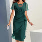 🔥✨Rochie elegantă, de culoare solidă, pentru femei