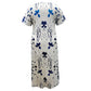 Women’s Casual Floral Print Short Sleeve Dress