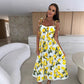 👗Rochie elegantă cu curea spaghete pentru femei cu imprimeu floral
