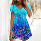 🔥 Femeii florale imprimare A-Line Mini rochie👗