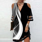 💃【S-3XL】🌺Rochie imprimată cu decupaj în V